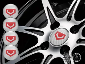 Vossen Radaufkleber Version Harz-Dome-Embleme